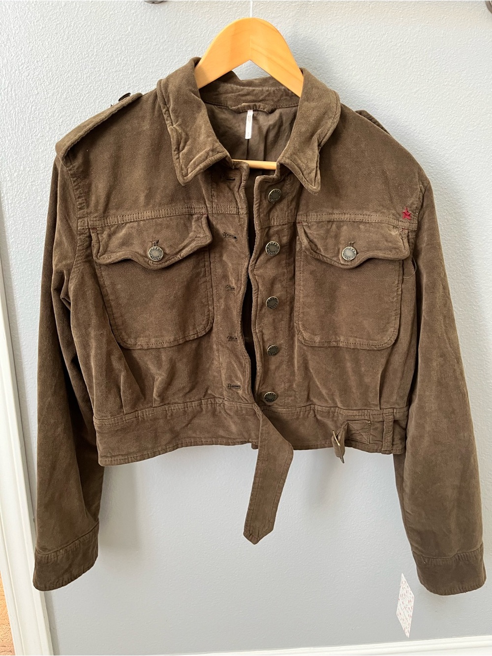 Free People Everlyn Cropped Jacket Small